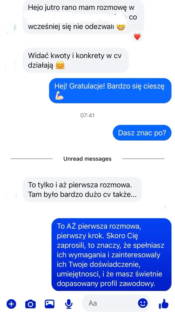 Opinia klientki karoliny spytek rekruterka